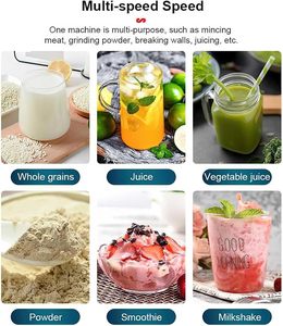 Silver Crest <span class=keywords><strong>Blender</strong></span> 4500W 2L Grande Capacité Commercial <span class=keywords><strong>Avec</strong></span> Mélangeur Broyeur Machine Robuste Blenders Portables pour Smoothies et Glace - Product Image 3