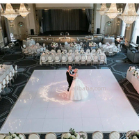 Planchers de danse en bois contreplaqué avec bords en aluminium, style moderne européen, rustique et simple, portables, pour mariages, anniversaires, événements intérieurs et extérieurs