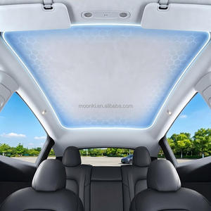 Pare-soleil électrostatique en stock UE pour Tesla Model 3 Highland, pare-soleil en Alcantara pour toit vitré, isolation UV et thermique - Product Image 3