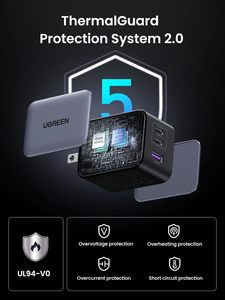 อะแดปเตอร์ GaN PD 65W ชาร์จเร็ว Quick Charge 4.0 3.0 Type C USB สำหรับชาร์จเร็วบนผนัง สำหรับ 15 14 13 Pro CD244/20700 65w รุ่น CD244/20700 CD244 - Product Image 5