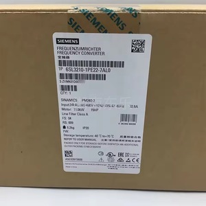 ตัวแปลงความถี่ซีเมนส์ รุ่น 6SL3210-1PE22-7AL0 กำลังไฟ 11.0 กิโลวัตต์ ระดับ IP20 พร้อมฟิลเตอร์คลาส A สำหรับใช้งานในอุตสาหกรรม - Product Image 1