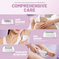 Bikini-Trimmer Elektrische Rasierer für Frauen, Persönlicher Rasierer für Schamhaar, Bikinizone, Beine, Achseln, Gesicht, USB-C Wiederaufladbar