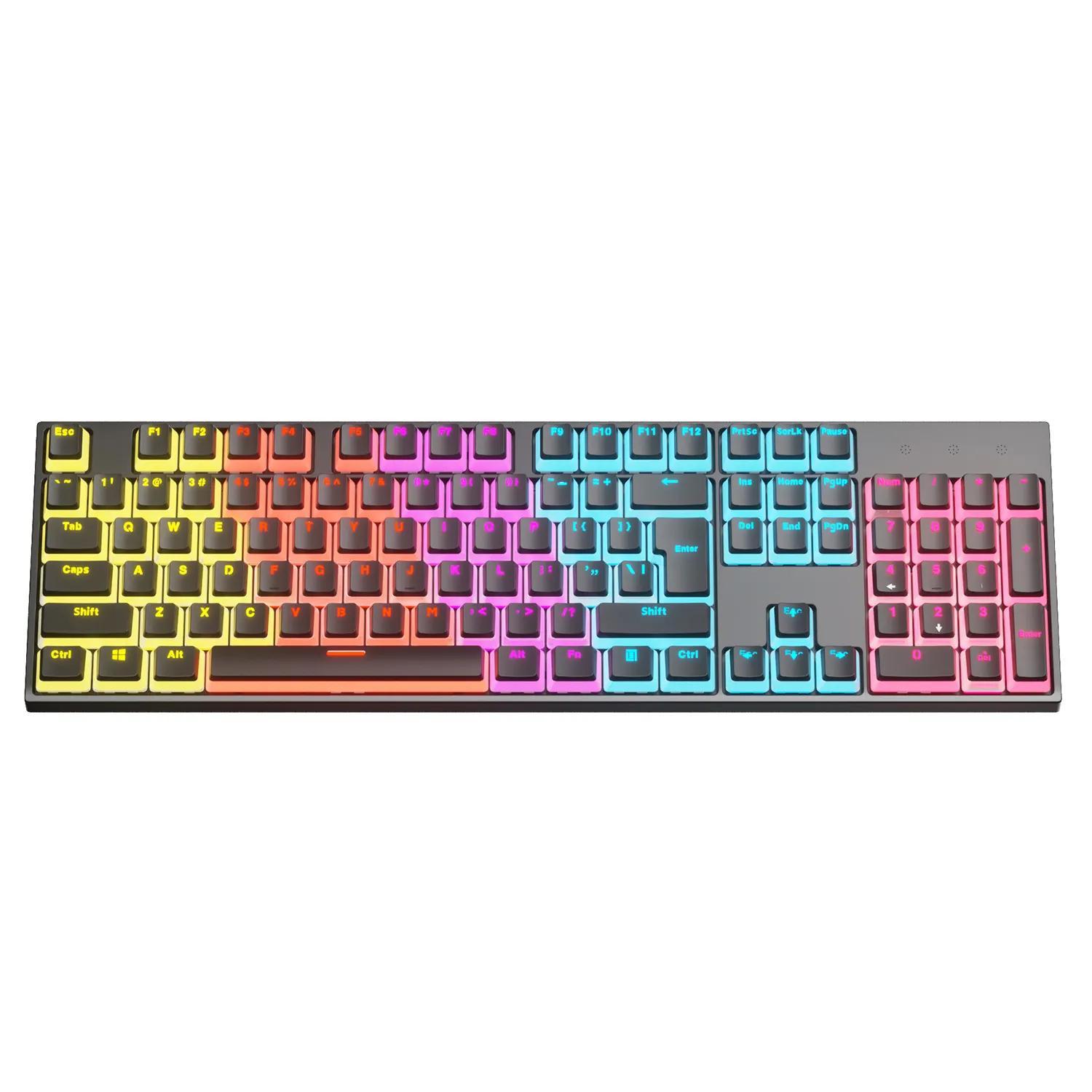 Wireless Mechanical Keyboard 104Keys ABS Pudding Keycaps Keyboard for PC Laptop Keyboard gaming