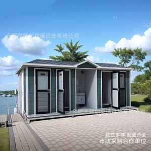 Toilettes portables en panneaux sandwich, modernes et écologiques, pour attractions touristiques, toilettes publiques - Product Image 4