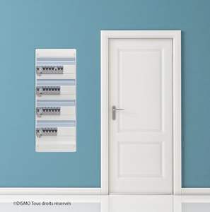 Tableau <span class=keywords><strong>électrique</strong></span> pré-équipé avec 4 rangées - Disjoncteurs automatiques - Boîtier T6 blanc - Product Image 6