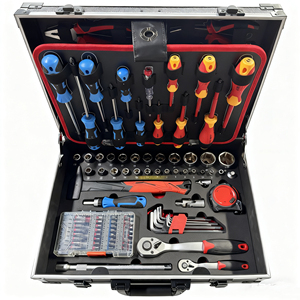 GTYPRO Fabrication professionnelle Multi-tool 166pcs Alum case Tool Set - Product Image 3