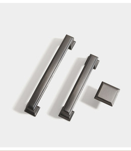 브러시드 아연 합금 모던 바 손잡이 및 손잡이형 손잡이 - 거실 캐비닛, 침실 옷장 및 서랍장용 - Product Image 6