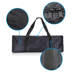 Sac de rangement complet pour accessoires de trottinette électrique, sac de transport pliable pour trottinettes électriques, noir, tissu Oxford 600D - Product Image 5