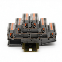 Technologie de connexion par enfichage TD, borniers industriels à ressort triple couche 2,5 mm² pour rail DIN, 26-12 AWG