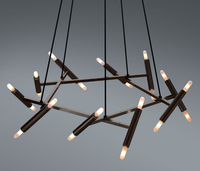 XZ decoración restauración Hardware colgante luz gota araña cocina techo Led latón colgante iluminación para comedor