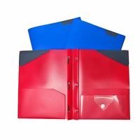 Dossiers en polypropylène Tadpole avec étiquette et pochette, dossiers en plastique format lettre, fournitures de bureau, logo personnalisé