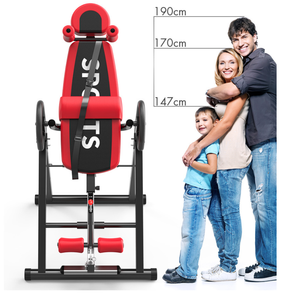 Tavolo <span class=keywords><strong>di</strong></span> Inversione Pieghevole in Alluminio Resistente per Alleviare il Dolore alla <span class=keywords><strong>Schiena</strong></span> con Cintura Protettiva Regolabile - Product Image 4