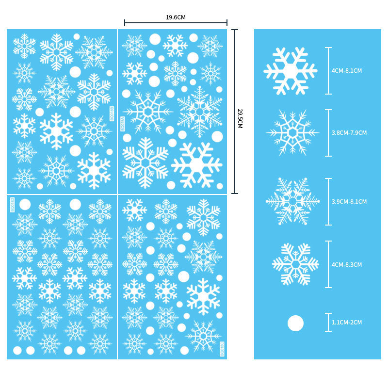 Bq018 white snowflake (a set of 4)