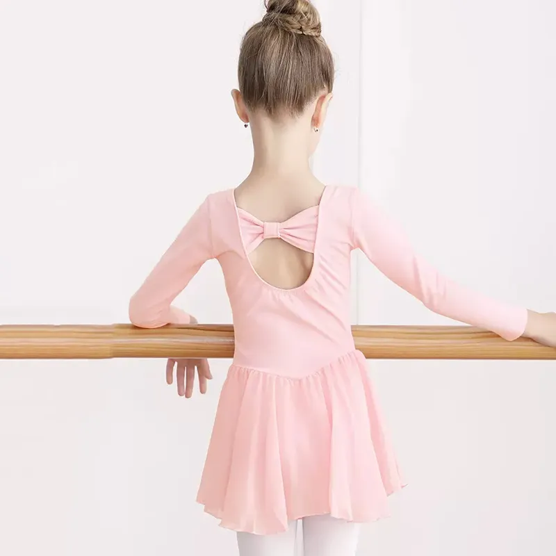 Girls Kids Skirted Leotards Ballet Dance Dress