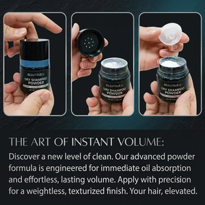 <span class=keywords><strong>Poudre</strong></span> coiffante <span class=keywords><strong>matifiante</strong></span> et volumisante à texture moelleuse, contrôle du sébum, effet fraîcheur instantanée, avec logo personnalisé, pour cheveux secs - Product Image 3