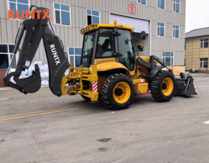 RUNTX Diesel Front <strong>Loader</strong> And Backhoe Tractor Mini Towable Backhoe <strong>Loader</strong> 4x4 Backhoe Retroexcavadora - Product Image 3