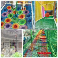 Filet de sécurité sans nœuds pour l'escalade des enfants, protection contre les chutes, filet de sécurité extérieur pour terrain de baseball, cricket, aire de jeux, barrière en maille