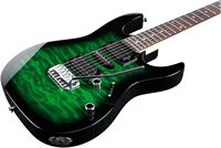Custom Series G1195 Electric Guitar-Transparent Emerald Burst with Maple Fretboard Back/Side Neck