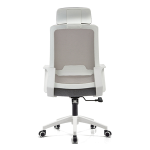 Silla de respaldo alto de malla de color blanco, soporte lumbar simple, sillas de computadora de malla, silla de oficina de malla - Product Image 5