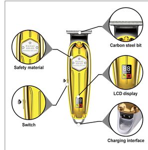 เครื่องตัดผม Kemei KM-i5s สำหรับดูแลเส้นผมส่วนบุคคล แบตเตอรี่ 1400mAh กำลังไฟ 5W หน้าจอ LCD พกพาสะดวก ใช้ได้ทั้งในบ้านและร้านตัดผม - Product Image 2