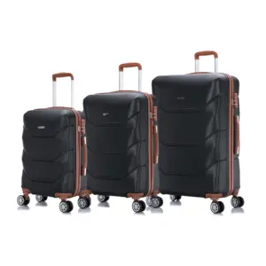 Factory Supplier New Style luggage set Cheap travel case ABS material Large Capacity Travel Case Wheeled Luggage Set Trolley Bag