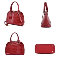 Sac à main pour femme en cuir PU à motif d'alligator de luxe, grande capacité, sac fourre-tout, sac bandoulière, fermeture à glissière à sangle unique