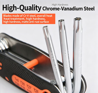 Set Alat Kunci Hex Lipat Industri Baja Krom-vanadium Metrik Imperial Obeng Torx Universal 6-Point Multi-Ukuran Allen