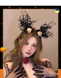 Serre-têtes lumineux d'Halloween en gros, pinces à cheveux lumineuses amusantes et accessoires photo pour la décoration de fête - Product Image 6