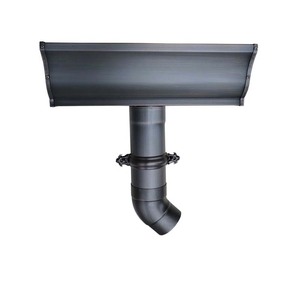Système de gouttières en cuivre métallique demi-rond de style K, <span class=keywords><strong>gouttière</strong></span> de pluie pour toit - Product Image 5