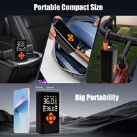 Portable Tire Inflator Air Compressor Smart 150 PSI 4X Faster Digital Gauge Emergency Light for Car/Bicycle/Motorcycle