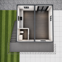 Casa Contenedor Modular Prefabricada de Dos Pisos y 20 Pies con Cocina Exterior, Terraza Amplia y Montaje Rápido - Villa Moderna
