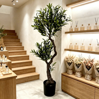 Dekorative Blumen, Kränze und Pflanzen, Künstliche Bäume, Künstliche Oliven-Bonsai-Pflanzen, Raumdekoration, Blumenarrangements für Hochzeiten