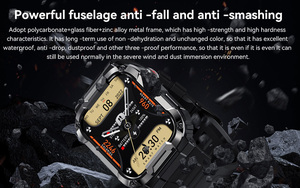Relojes Inteligentes Tácticos Unisex para Exteriores para Hombre, Reloj Deportivo HD de 1.85 Pulgadas, Resistente al Agua IP68, Reloj Inteligente para Exteriores, Reloj Inteligente C - Product Image 3