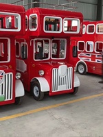 Bus touristique à deux étages Scenic Spot Train pour l'école et le commerce extérieur Amusement Equipment Export