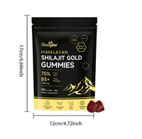 Gummies de Shilajit Pur de l'Himalaya OEM ODM, 85+ Oligo-éléments et Acide Fulvique, pour Hommes et Femmes