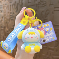 Porte-clés personnalisé en PVC 3D durable, figurine de personnage de dessin animé, porte-clés en silicone, porte-clés unique en PVC, pendentif de sac, décoration