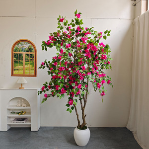 <span class=keywords><strong>Arbre</strong></span> artificiel de bougainvillier de haute qualité en gros, <span class=keywords><strong>arbre</strong></span> à fleurs artificiel en pot pour la décoration intérieure et extérieure de mariages, hôtels et maisons - Product Image 2