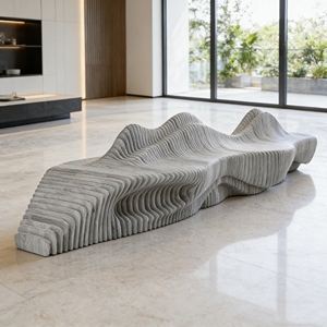 เก้าอี้ม้านั่งไม้โค้งรุ่น Y714 คุณภาพสูง ทนทานต่อสภาพอากาศ เหมาะสำหรับระเบียง สนามบิน ห้องสมุด สตูดิโอโยคะ สวนสาธารณะ และตกแต่งสถานที่สาธารณะ - Product Image 2