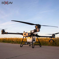 Drone agricole pulvérisateur étanche BROUAV 80L pour la pulvérisation