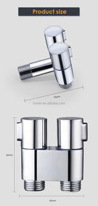 <span class=keywords><strong>Robinet</strong></span> Moderne Commercial Petit Format 1/2 <span class=keywords><strong>Double</strong></span> Angle <span class=keywords><strong>Robinet</strong></span> <span class=keywords><strong>d</strong></span>'Arrêt <span class=keywords><strong>Robinet</strong></span> de Salle de Bain avec Installation Facile pour Utilisation Hôtelière - Product Image 6