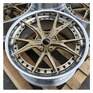 SY-3020 Cerchi in Lega Forgiata Personalizzati a 2 Pezzi con Raggi a Y, Finitura Bronzo Spazzolato, 5x112 5x120 5x114.3 per <span class=keywords><strong>Auto</strong></span> da Corsa e Passeggeri - Product Image 3