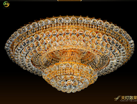Plafonnier en cristal de luxe JYLIGHTING, rond, de haute qualité, pour la chambre à coucher, la salle à manger, ambiance élégante