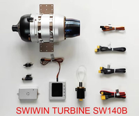 Moteur turbojet sans balais SWIWIN SW140B, poussée de 14 kg, en métal, pour avion modèle RC, drone UAV, en stock