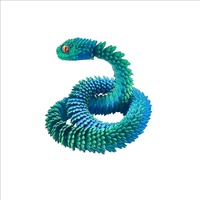 Figura de Serpiente Impresa en 3D, Articulada, Modelo de Juguete Decorativo