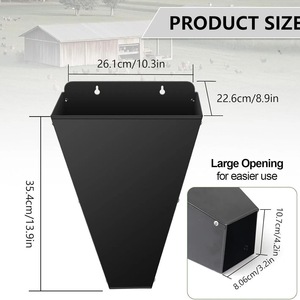 Cono de Contención para Aves de Corral, Metálico, Cónico, para Pollos, Patos y Gansos, Ayuda de Seguridad para la Cría de Aves de Corral, Tamaño Grande y Pequeño - Product Image 4