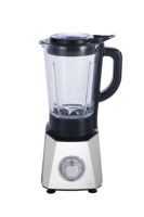Mélangeur/mélangeur de jus de 1200W, 2 vitesses ou 5 vitesses, support de bocal en verre de 1,7l avec tasse de hachoir et broyeur et concassage de glace LB6108D