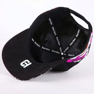 Factory Custom High Quality 3D Embroidery Logo 5 Panel Curved Brim Sporty Adjustable Suede Baseball <b>Cap</b> for Men <b>Women</b> - Product Image 4