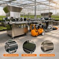 Semoir automatique à tambour rotatif de précision pour serres agricoles, avec aspiration sous vide pour semis de légumes en plateaux