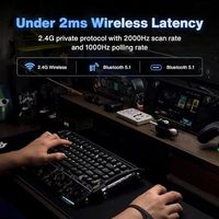 OEM ODM 75 V2 Wireless Gaming Mechanical Keyboard Forged Carbon CNC Aluminum Custom Keyboard TriMode 24G USBC Low Lat