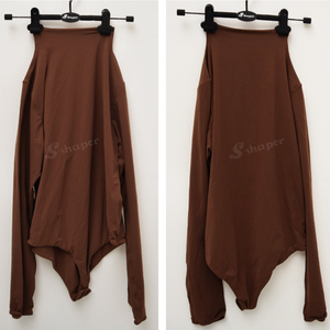 CONG قطعة واحدة قمم تشكيل الجسم سلس ثونغ ارتداءها ملابس داخلية قصيرة للنساء ضغط تيشيرتات ملابس داخلية - Product Image 6